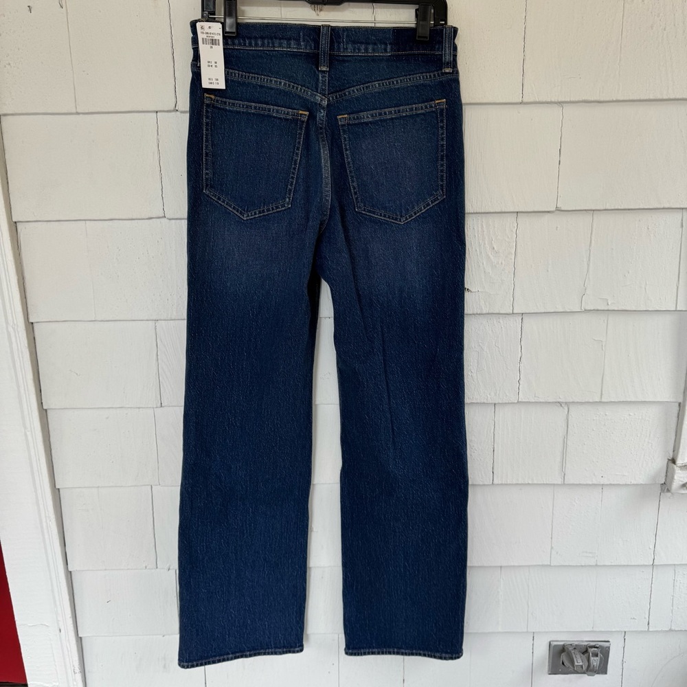Abercrombie & Fitch High Rise 90’s Relaxed Dark Crossover Waistband size 28 NWT - Picture 11 of 11